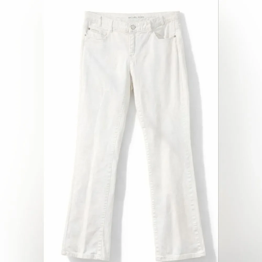 Michael Kors Straight Leg Jeans 8 Coastal Quiet Luxury Resortwear Minimalist